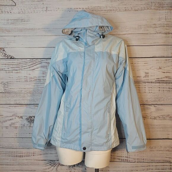 Woman's Hoodie 2 Shade of Blue Winter Jacket - Picture 2 of 16